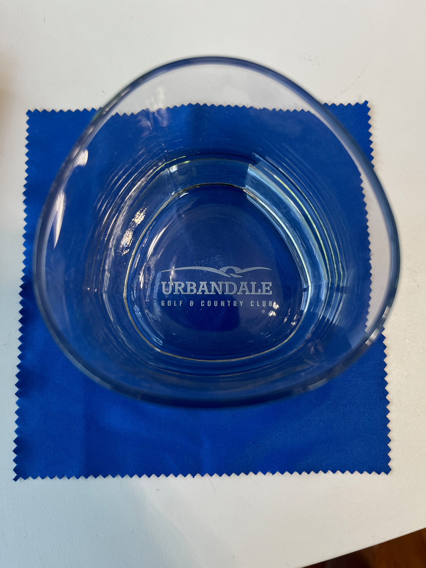 Engraved Bourbon glass