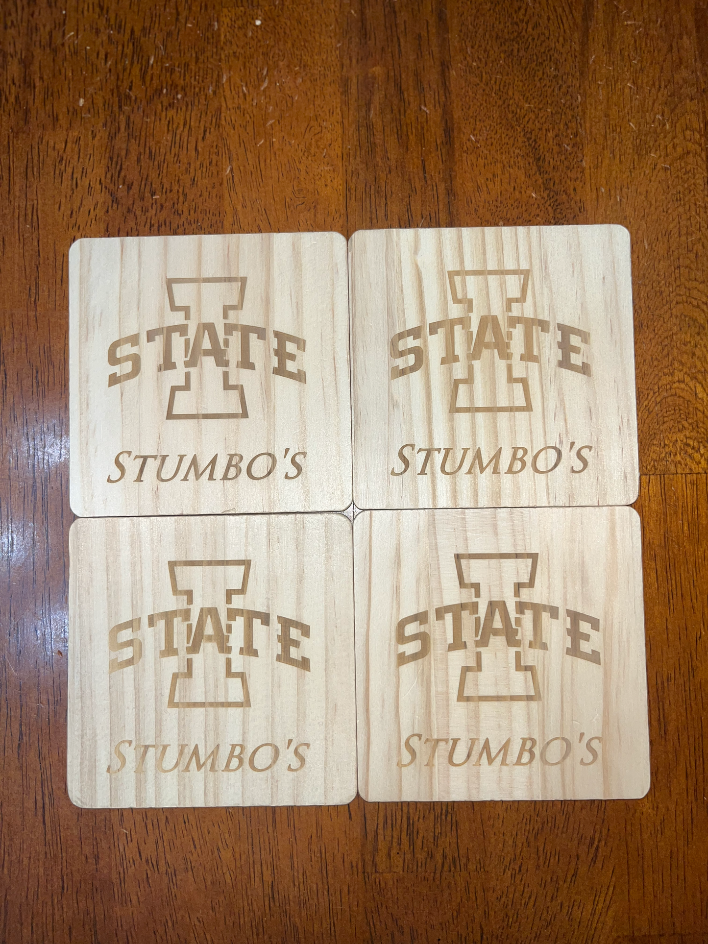 Custom Engraved Wood Coasters