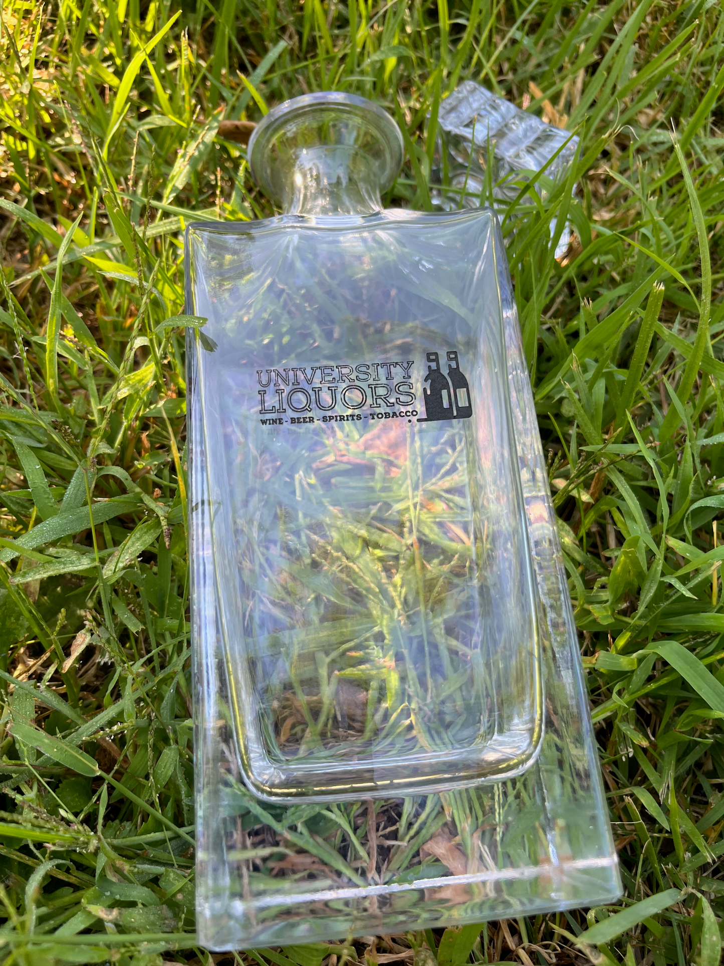 Simple Crystal Engraved Decanter