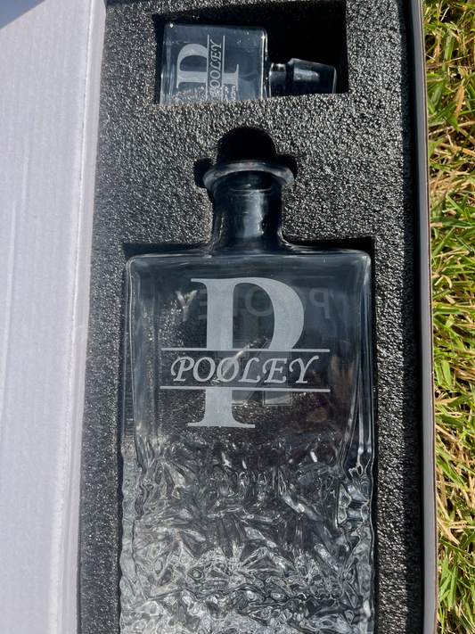 Custom Engraved Crystal Decanter