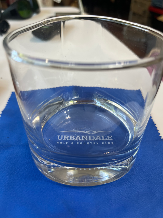 Engraved Bourbon glass