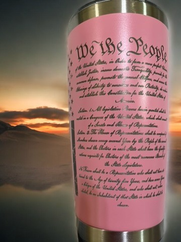 Pink 20oz Custom Tumbler